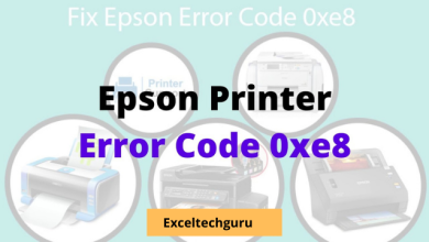 How to resolve Epson error Oxe8