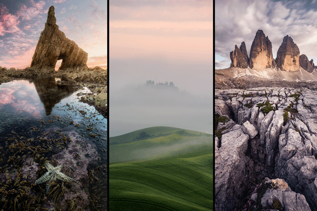 landscape photography in vertical format