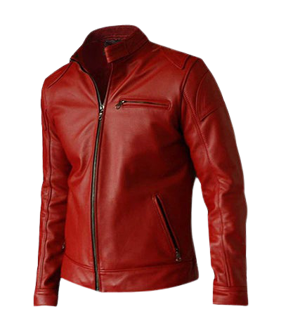 Real Red Leather Jacket