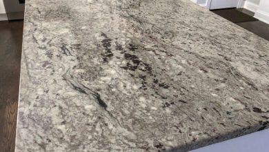 Silver marble countertops