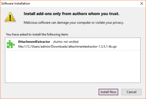 click the Install button