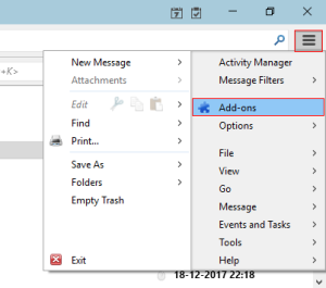 select the add-ons option